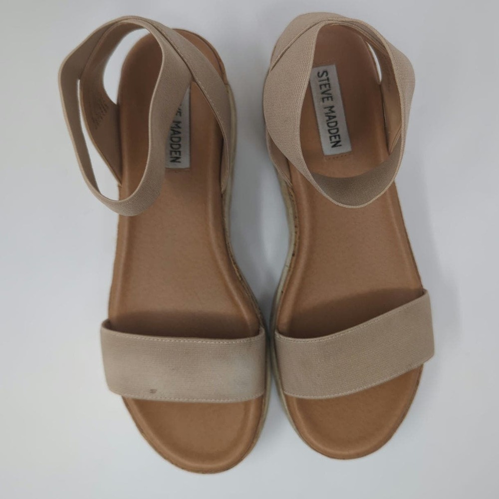 Steve Madden Nude/Tan Espadrilles Strap Womens Size 8 - Picture 4 of 8